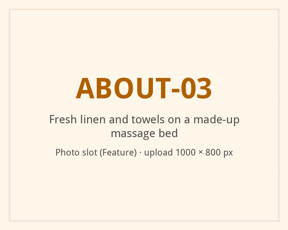 [ALT: Fresh linen and towels on a made-up massage bed, Vitali Wellness & Spa]