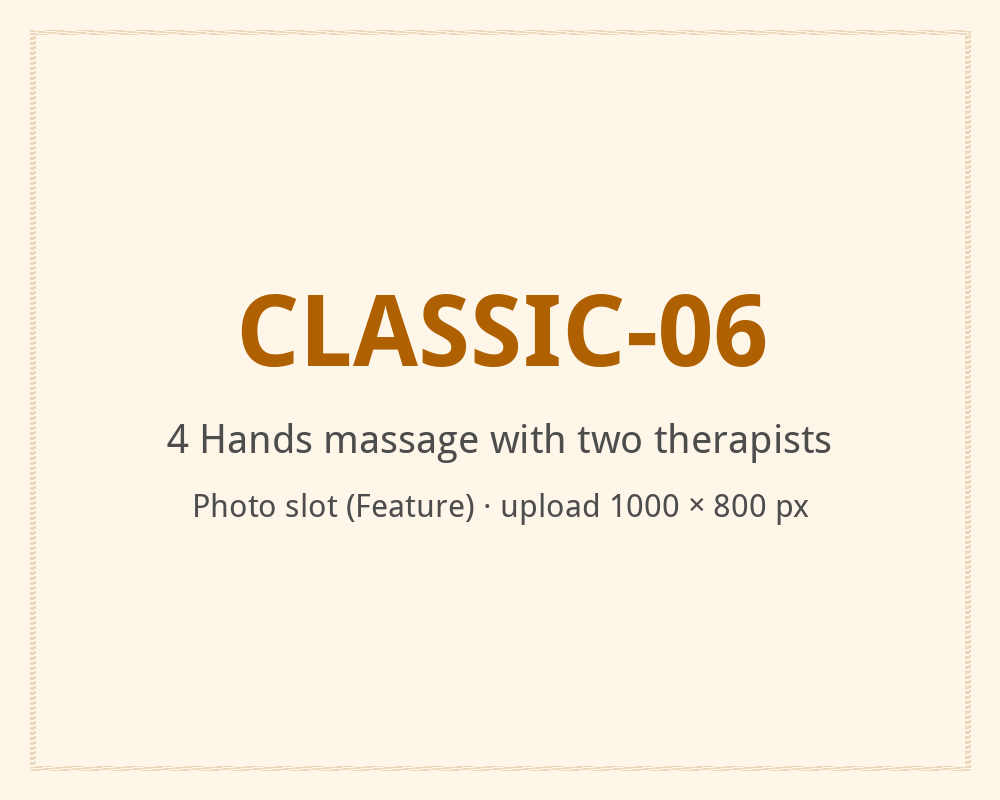 [ALT: 4 Hands massage with two therapists, Vitali Wellness & Spa]