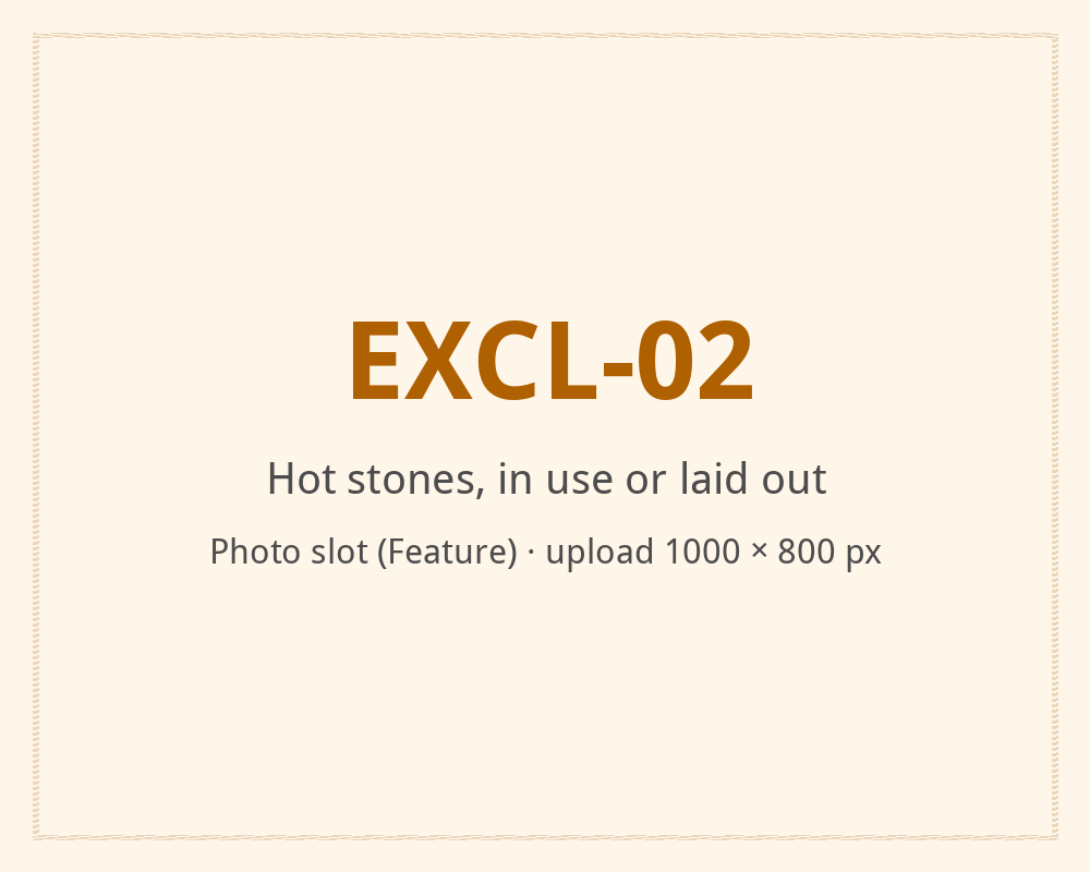 [ALT: Hot stones, in use or laid out, Vitali Wellness & Spa]