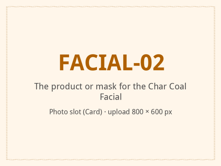 [ALT: The product or mask for the Char Coal Facial, Vitali Wellness & Spa]