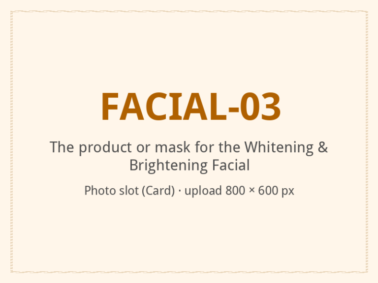 [ALT: The product or mask for the Whitening & Brightening Facial, Vitali Wellness & Spa]