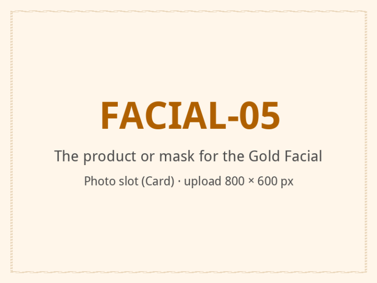 [ALT: The product or mask for the Gold Facial, Vitali Wellness & Spa]