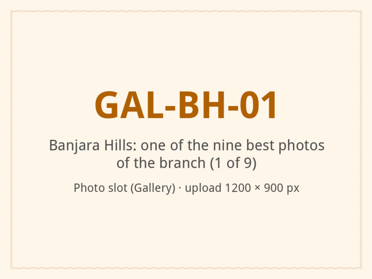 [ALT: Describe this photo of the branch, Vitali Wellness & Spa, Banjara Hills]