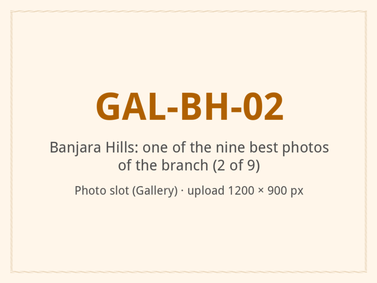 [ALT: Describe this photo of the branch, Vitali Wellness & Spa, Banjara Hills]
