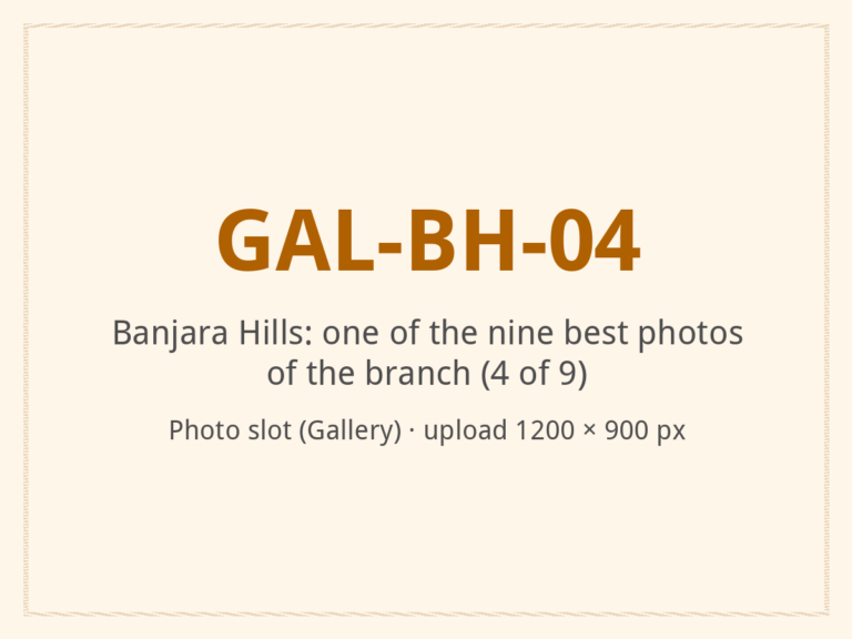 [ALT: Describe this photo of the branch, Vitali Wellness & Spa, Banjara Hills]