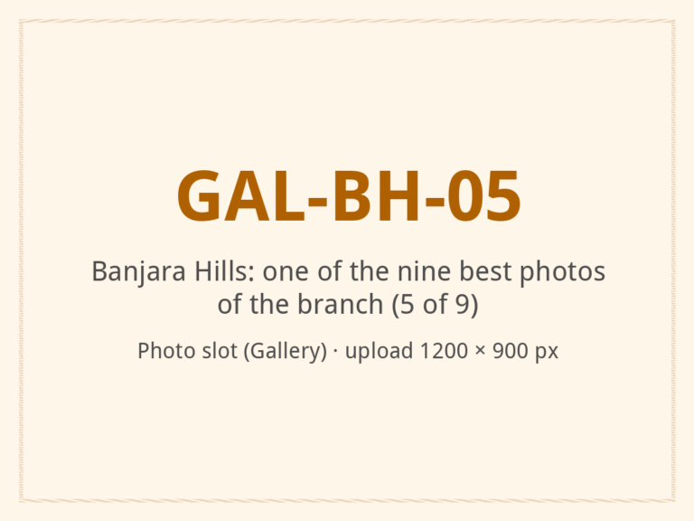 [ALT: Describe this photo of the branch, Vitali Wellness & Spa, Banjara Hills]