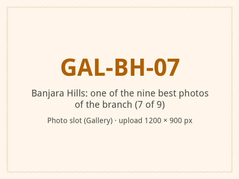 [ALT: Describe this photo of the branch, Vitali Wellness & Spa, Banjara Hills]