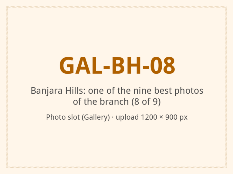 [ALT: Describe this photo of the branch, Vitali Wellness & Spa, Banjara Hills]