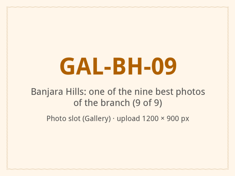 [ALT: Describe this photo of the branch, Vitali Wellness & Spa, Banjara Hills]