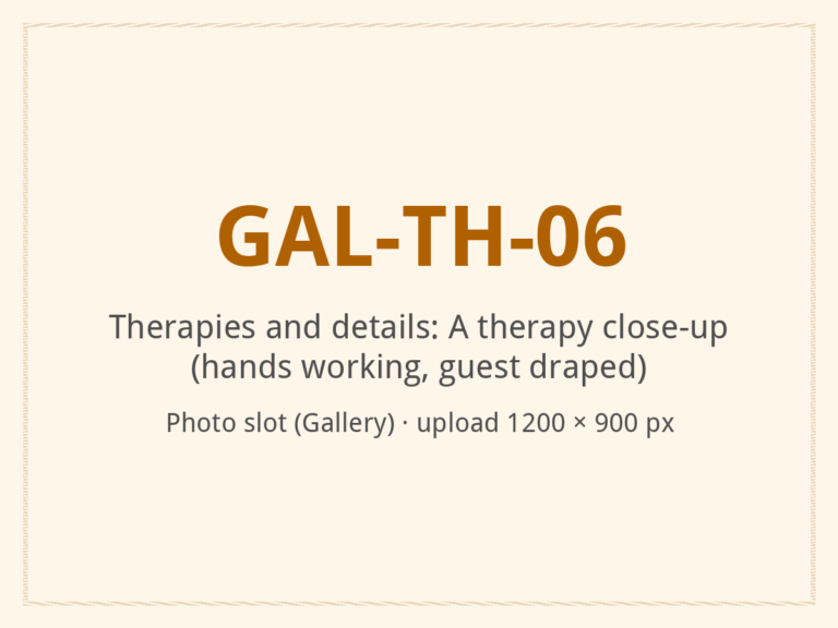 [ALT: Therapy close-up, hands working, guest draped, Vitali Wellness & Spa]