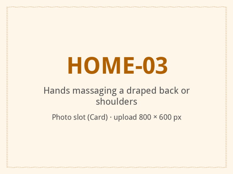 [ALT: Hands massaging a draped back or shoulders, Vitali Wellness & Spa]