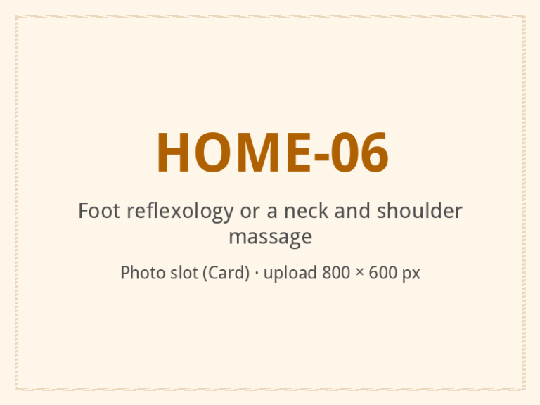 [ALT: Foot reflexology or a neck and shoulder massage, Vitali Wellness & Spa]