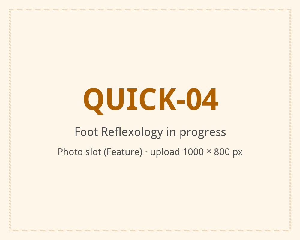 [ALT: Foot Reflexology in progress, Vitali Wellness & Spa]