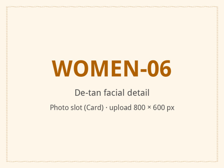 [ALT: De-tan facial detail, Vitali Wellness & Spa]